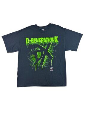VTG Y2K D-GENERATION X WWE 2007 Wrestling Shawn Michaels Graffiti XL T Shirt
